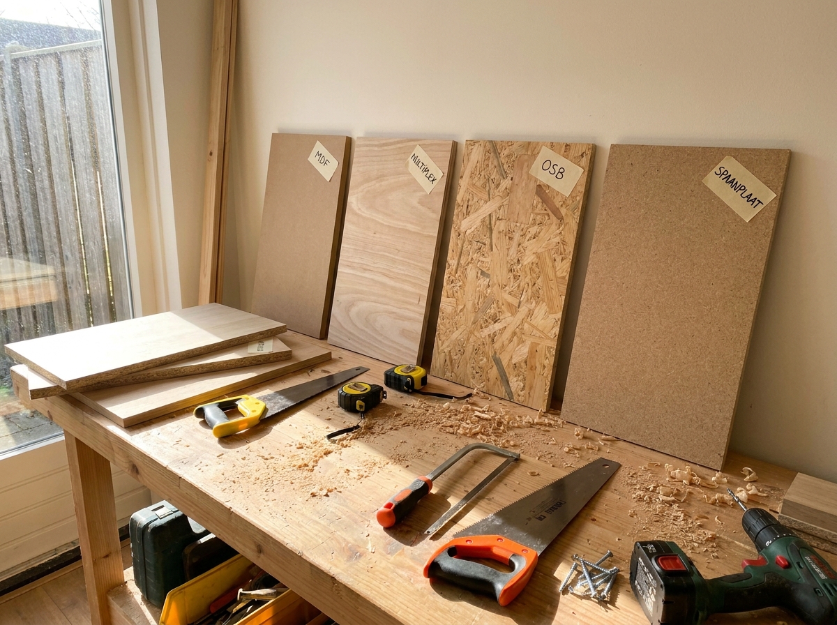 Plaatmateriaal kiezen voor je klus: mdf, multiplex, osb of spaanplaat