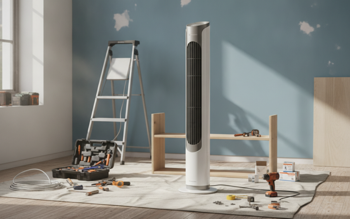 Stilte en gemak met een torenventilator zonder bladen