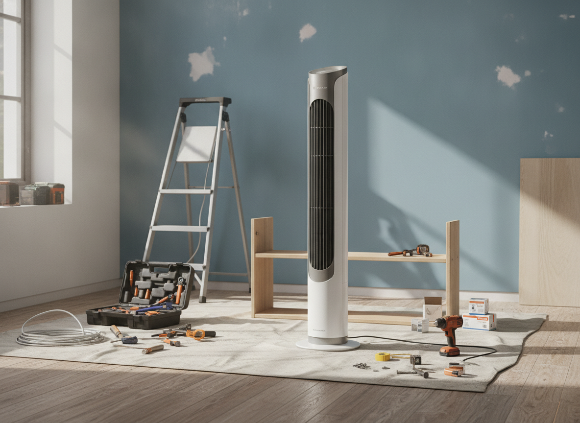 Stilte en gemak met een torenventilator zonder bladen